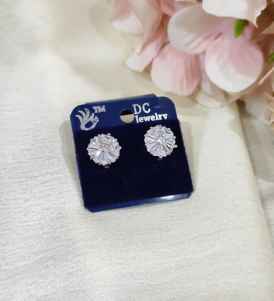 Diamond look a like studs for daily wear