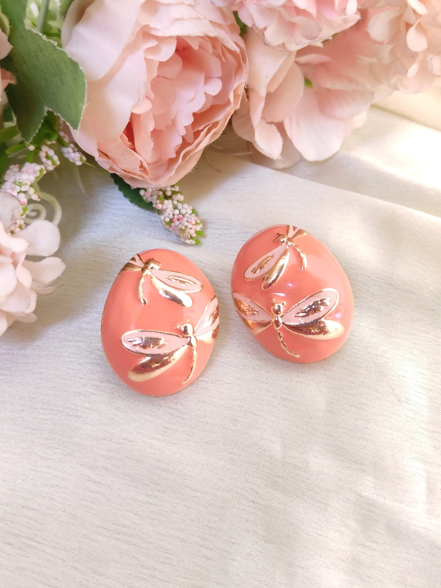 Simple studs for office/ college - Peach
