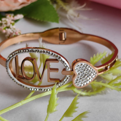 "Love" anti tarnish bracelets