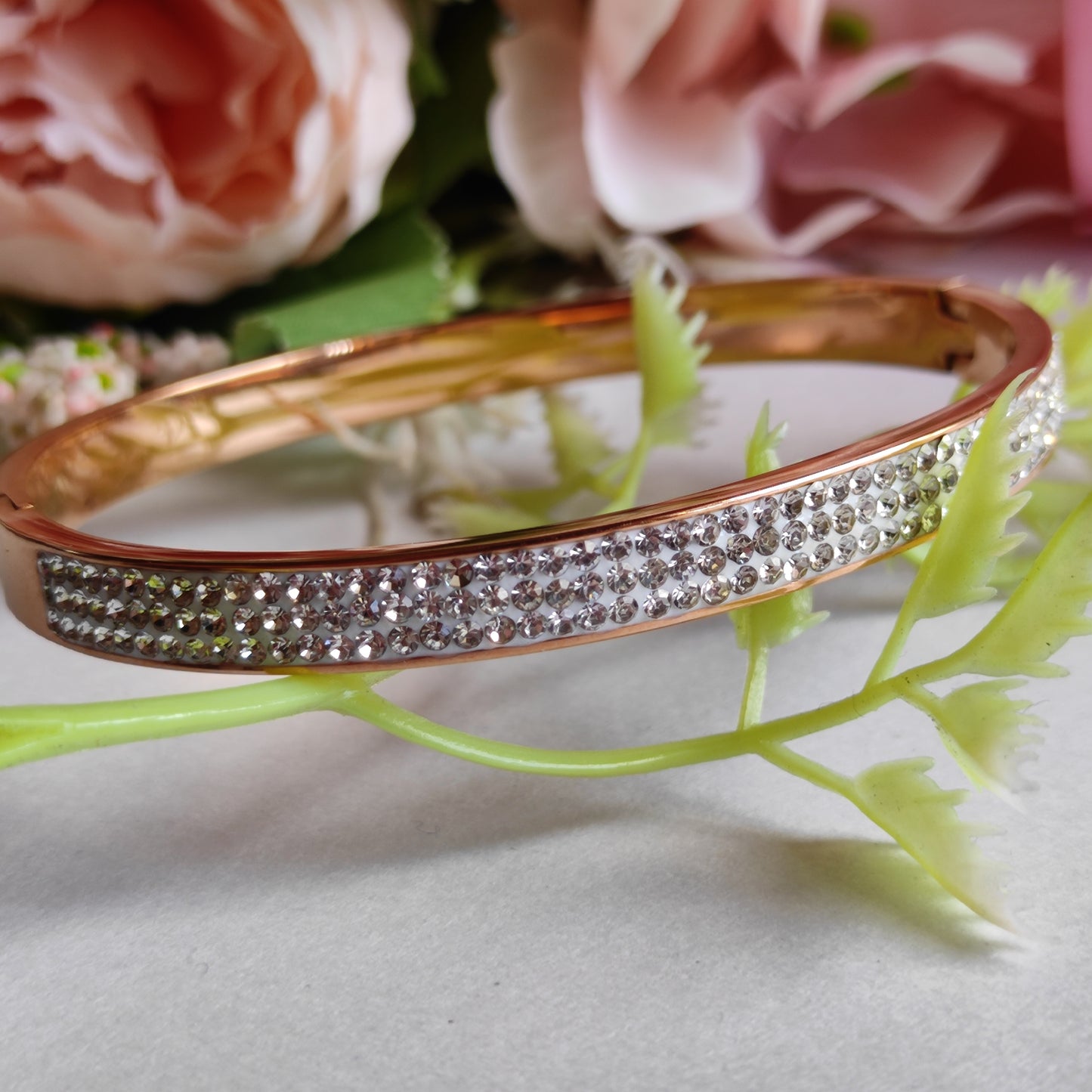 All round CZ stones beautiful Anti tarnish bracelets