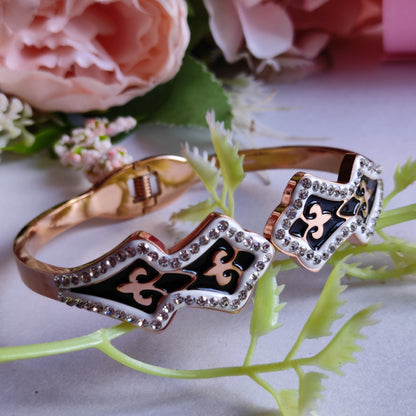 Black & white CZ stones beautiful Anti tarnish bracelets