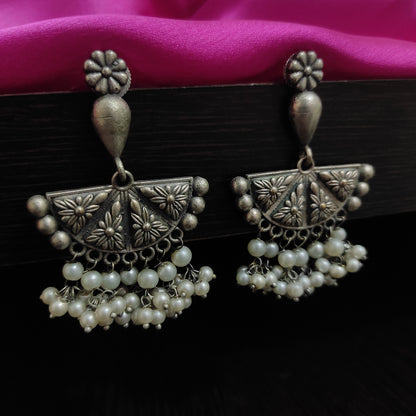 Beautiful  Silver Oxidised Earrings