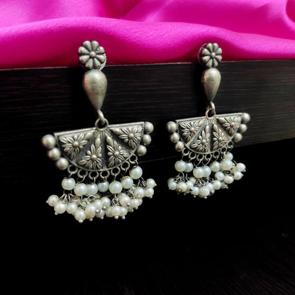 Beautiful  Silver Oxidised Earrings