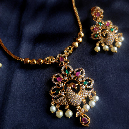 Nantadu with Peacock motif pendant