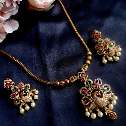 Nantadu with Peacock motif pendant