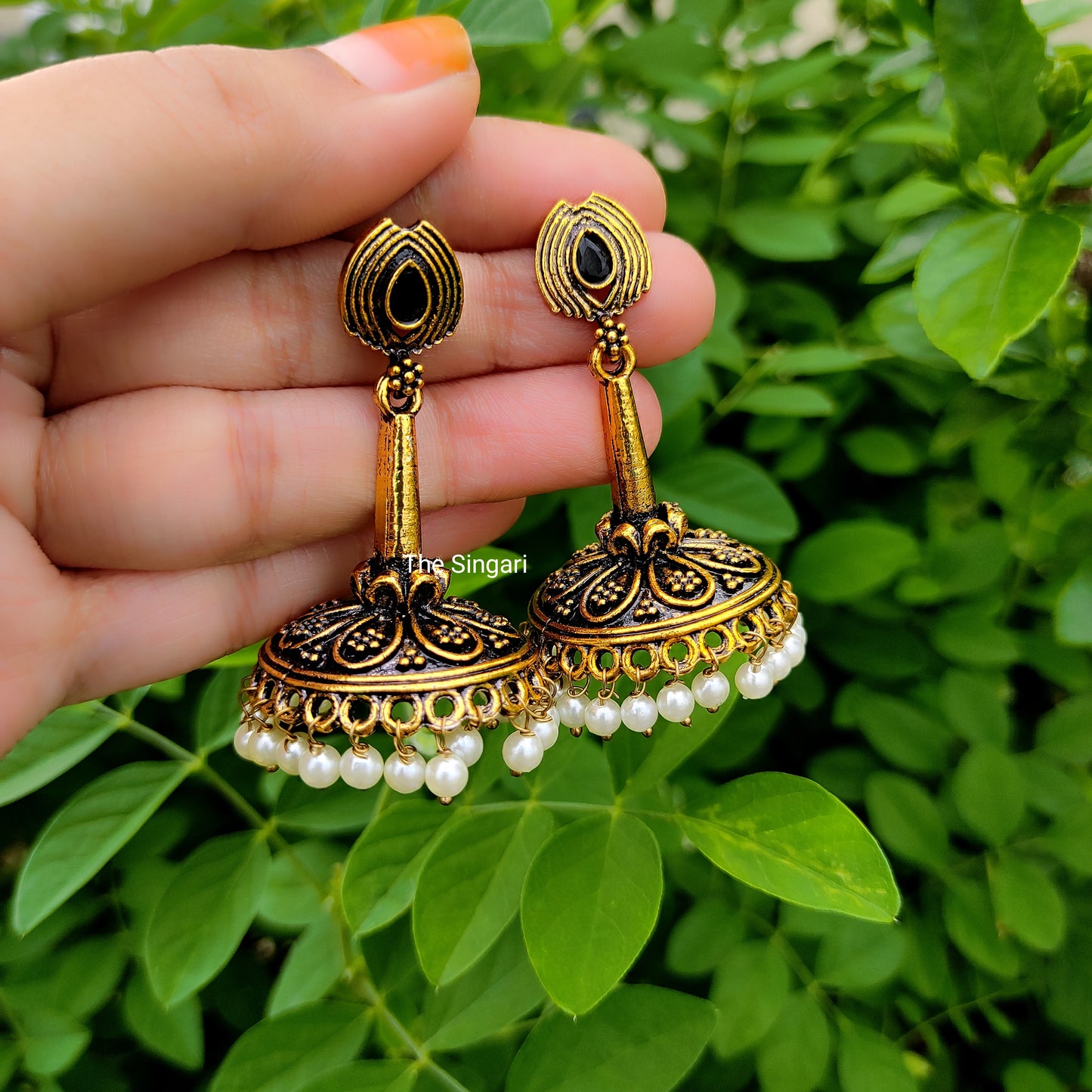 Unique traditional jhumka earrings