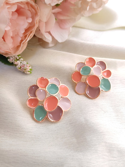 Simple studs for office/ college - Peach