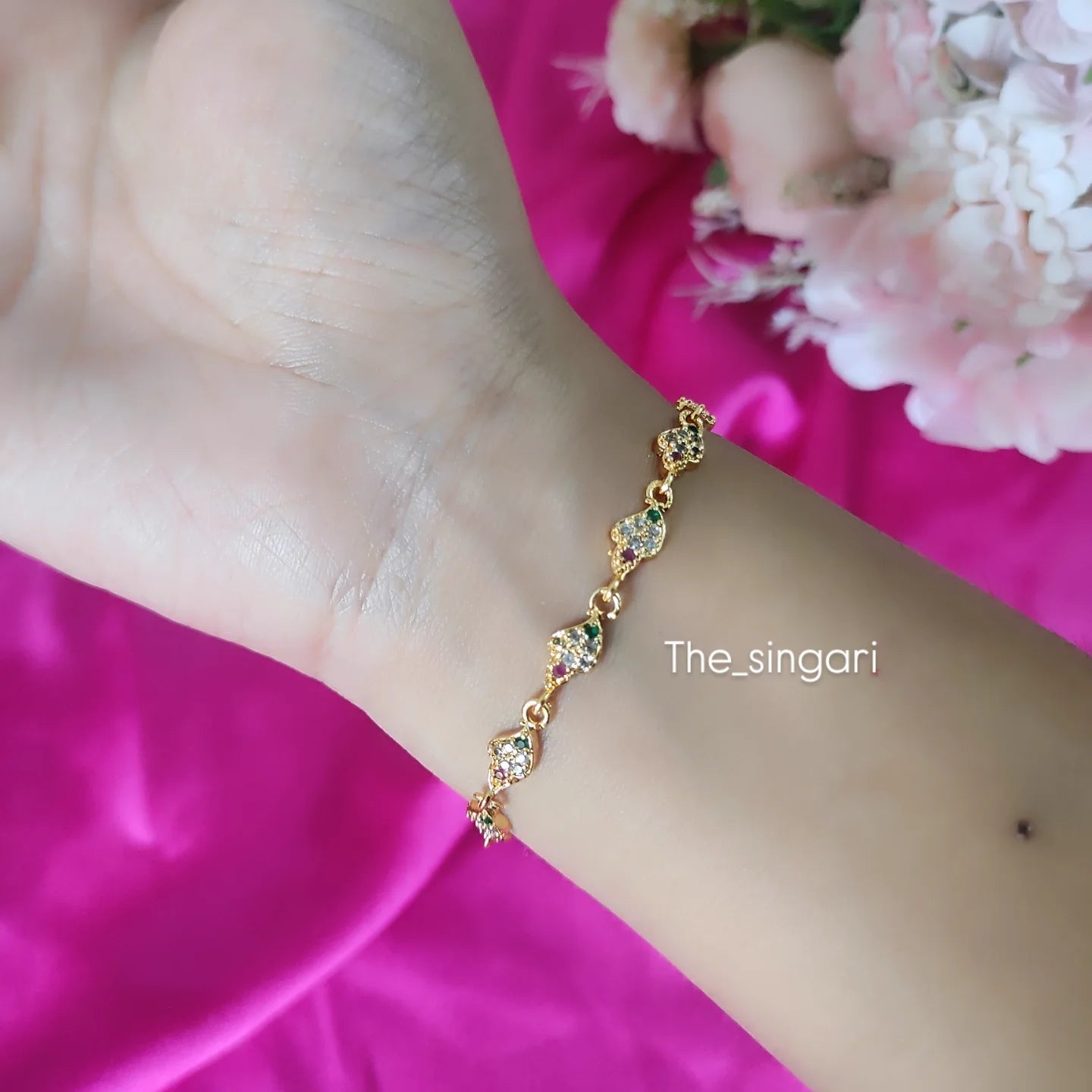 Gold plated bracelet