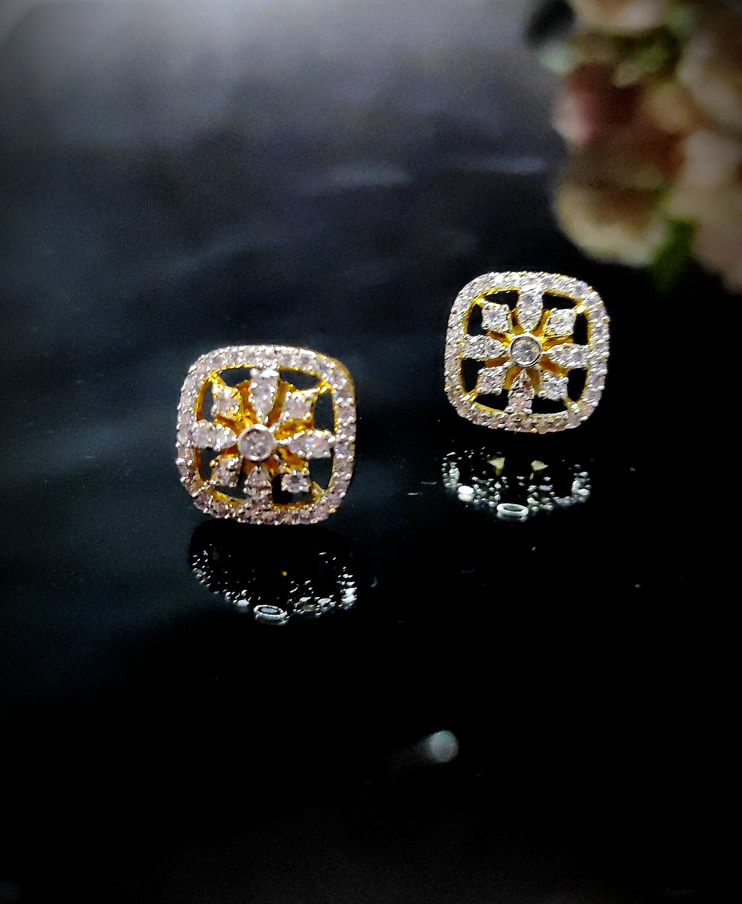 Zircon studs | Diamond like | Elegant design