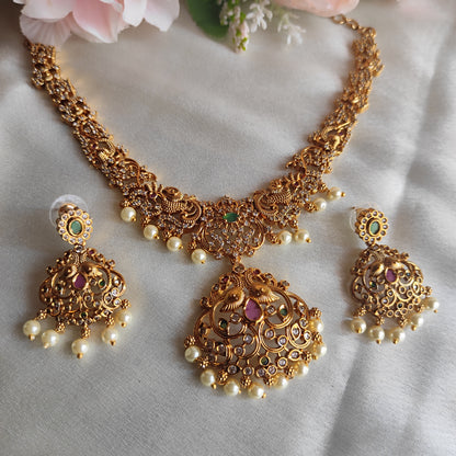 Beautiful Gold Plated necklace set