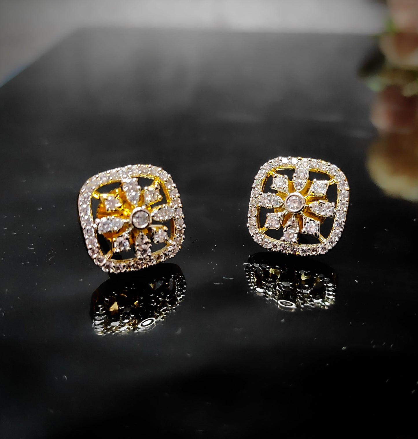 Zircon studs | Diamond like | Elegant design