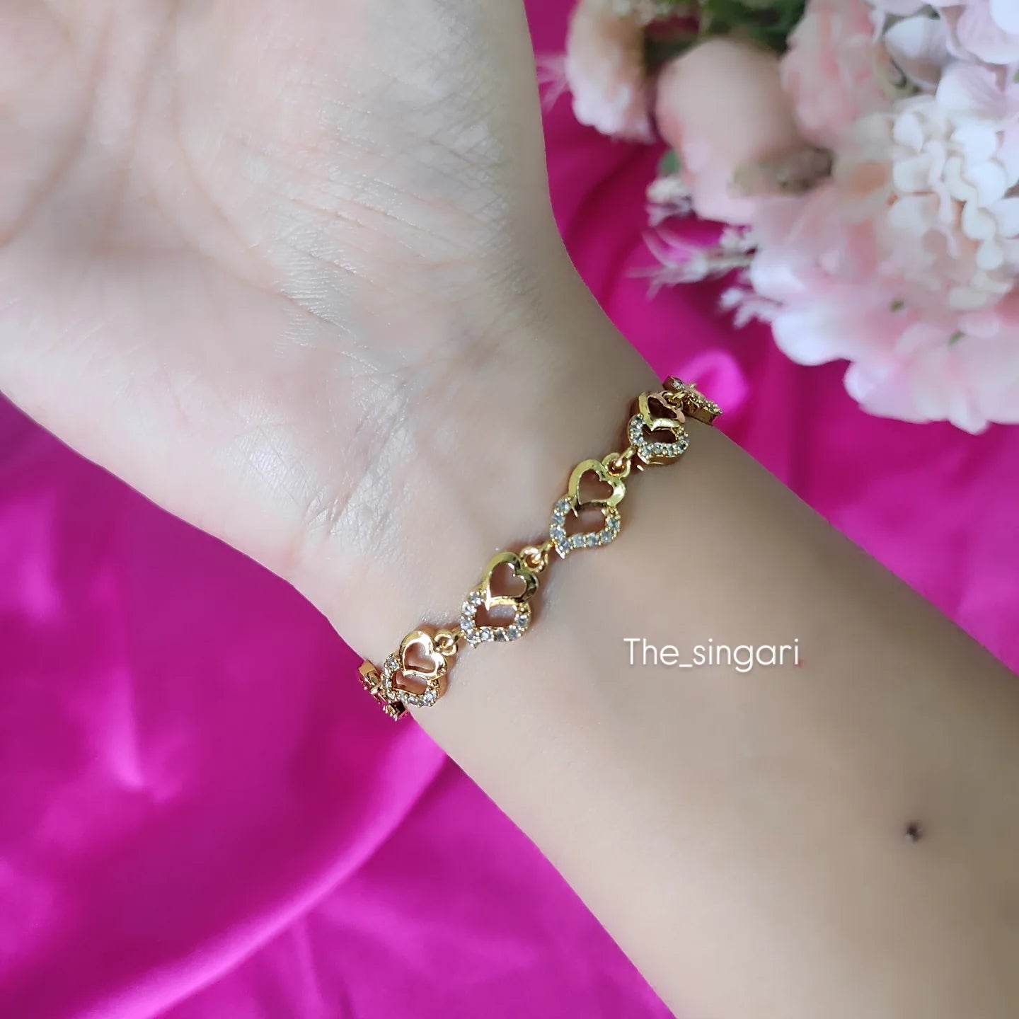 Gold plated bracelet