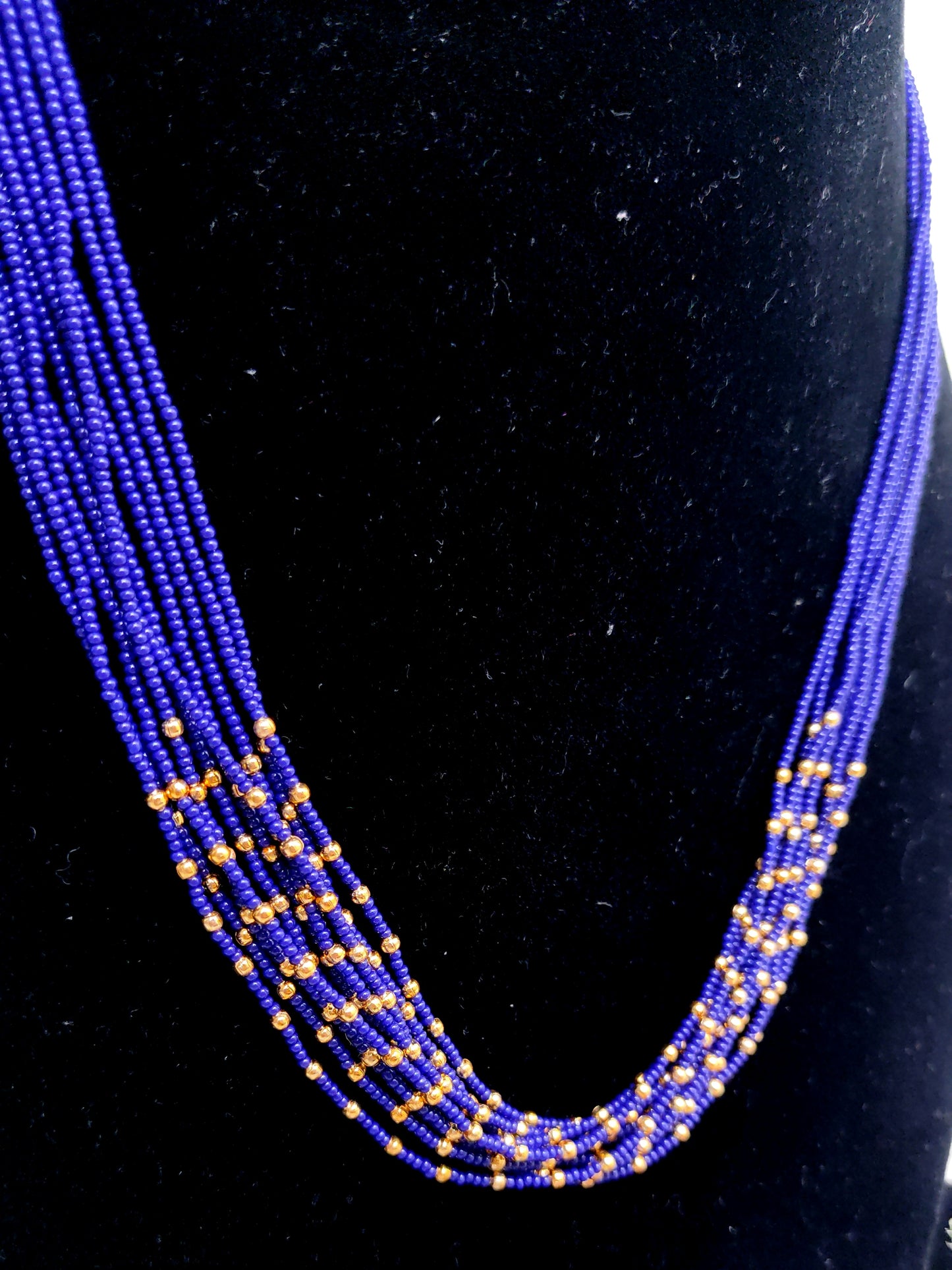 Royal Blue Beads Layered Chain – Premium Look Daily Wear Necklace for Women