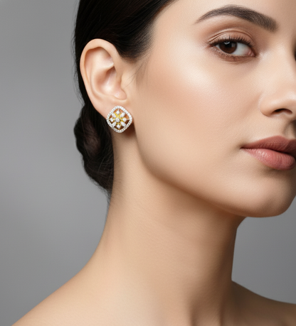 Zircon studs | Diamond like | Elegant design