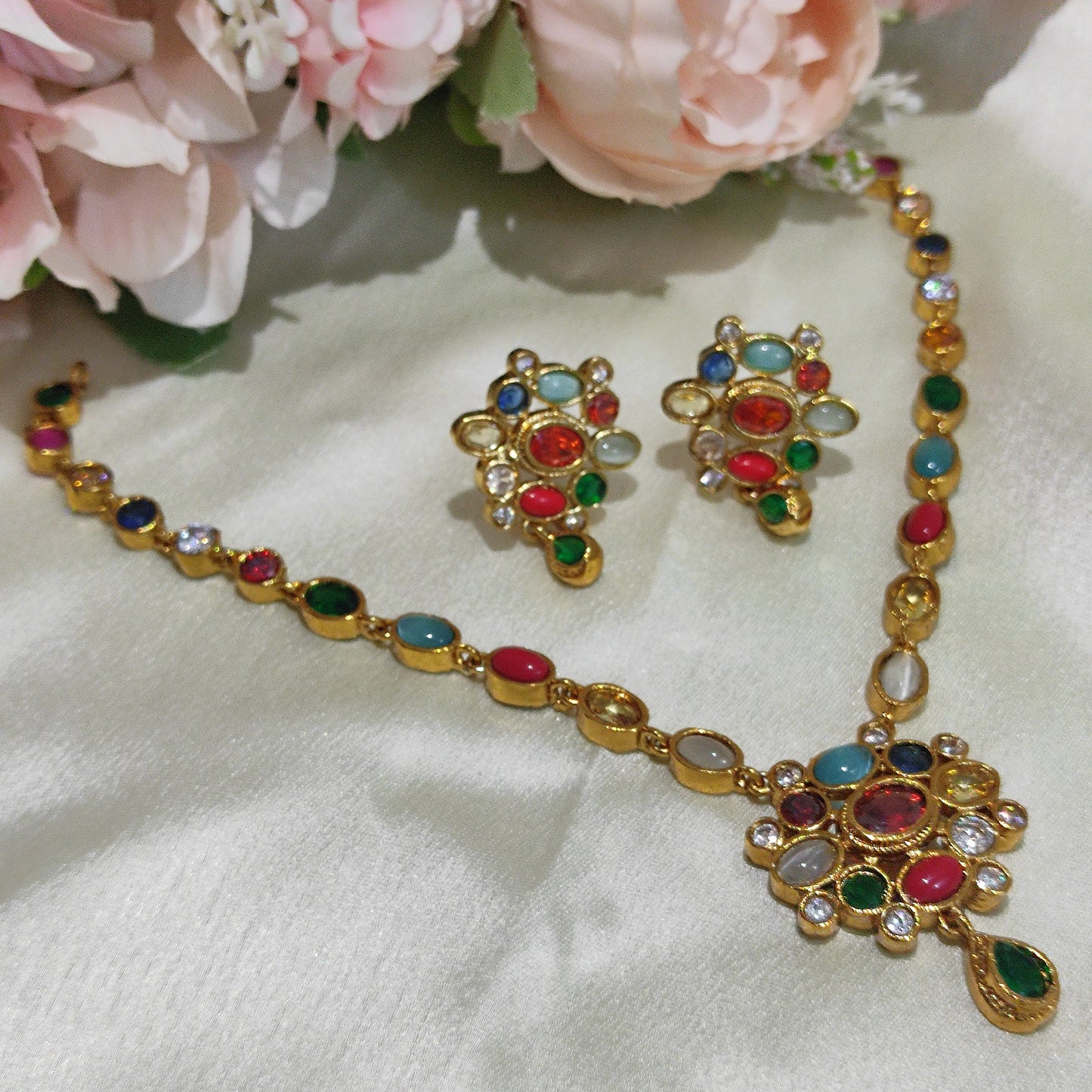 Navaratna Necklace set