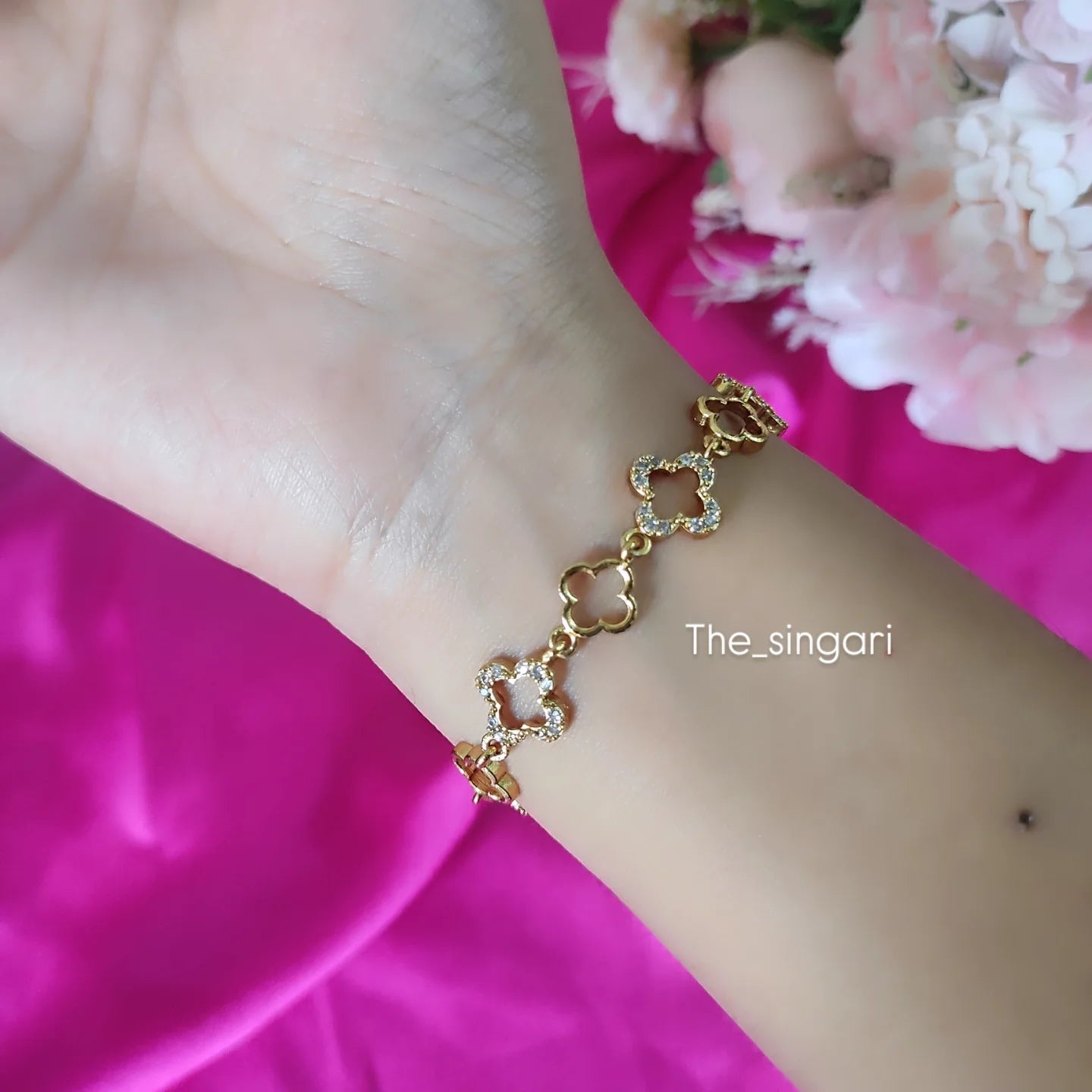 Gold plated bracelet