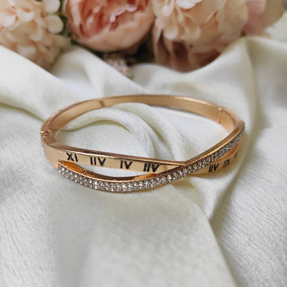 Roman numbers anti tarnish bracelet