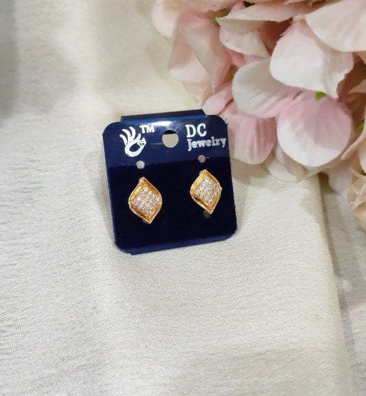 Gold look a like studs for daily wear