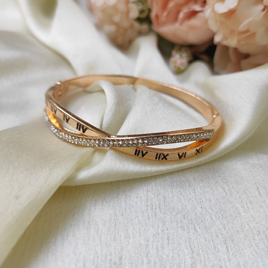 Roman numbers anti tarnish bracelet