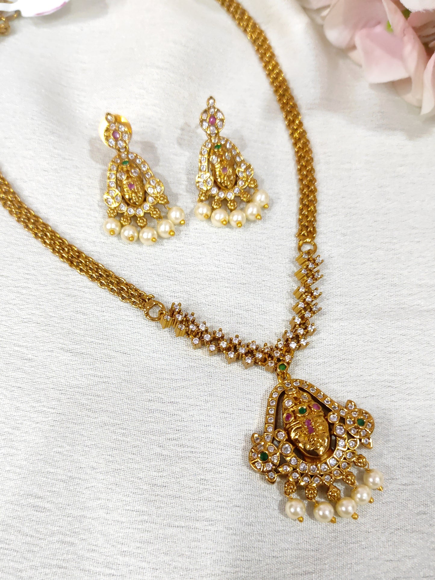 Lord Balaji necklace set