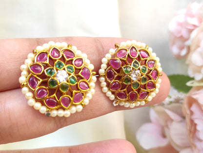 Kemp Studs with pearl detailng