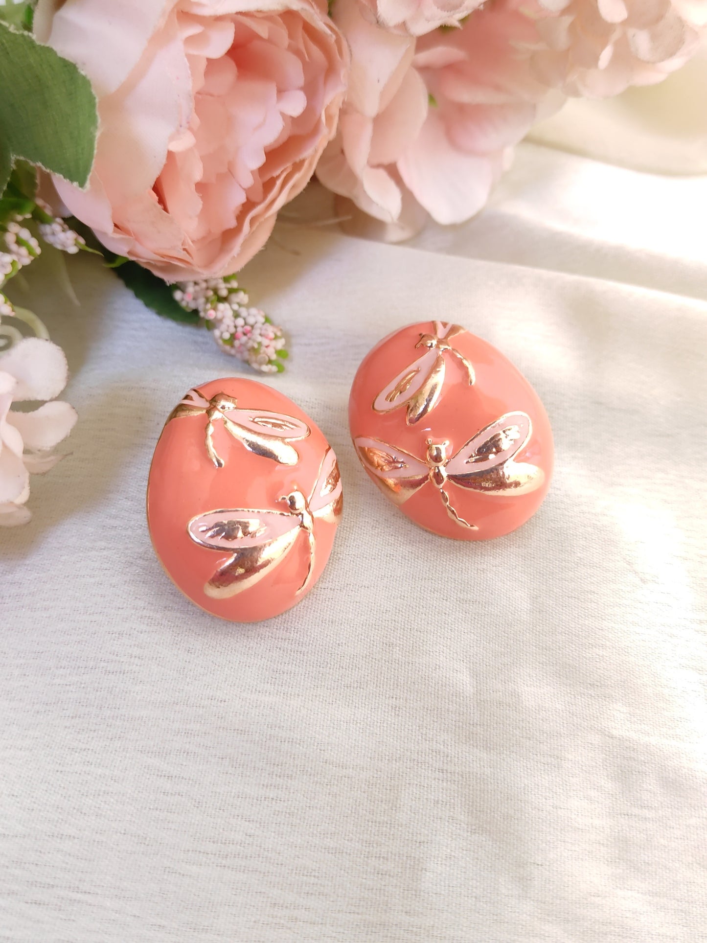 Simple studs for office/ college - Peach