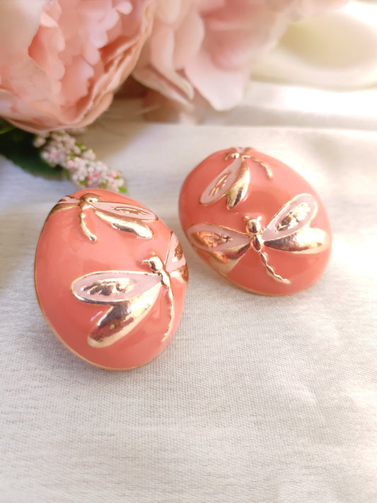 Simple studs for office/ college - Peach