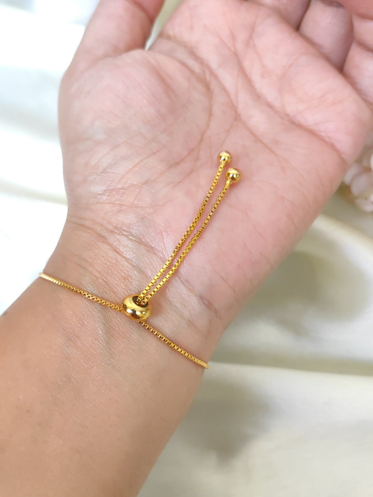 Gold Plated Purple Oval Stone Adjustable Bracelet for Women | Elegant Zircon Daily Wear Bracelet